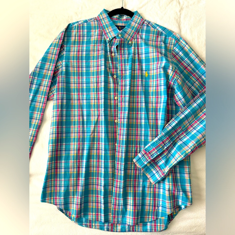 Men’s Ralph Lauren Long-sleeved Button Down Polo Dress Shirt